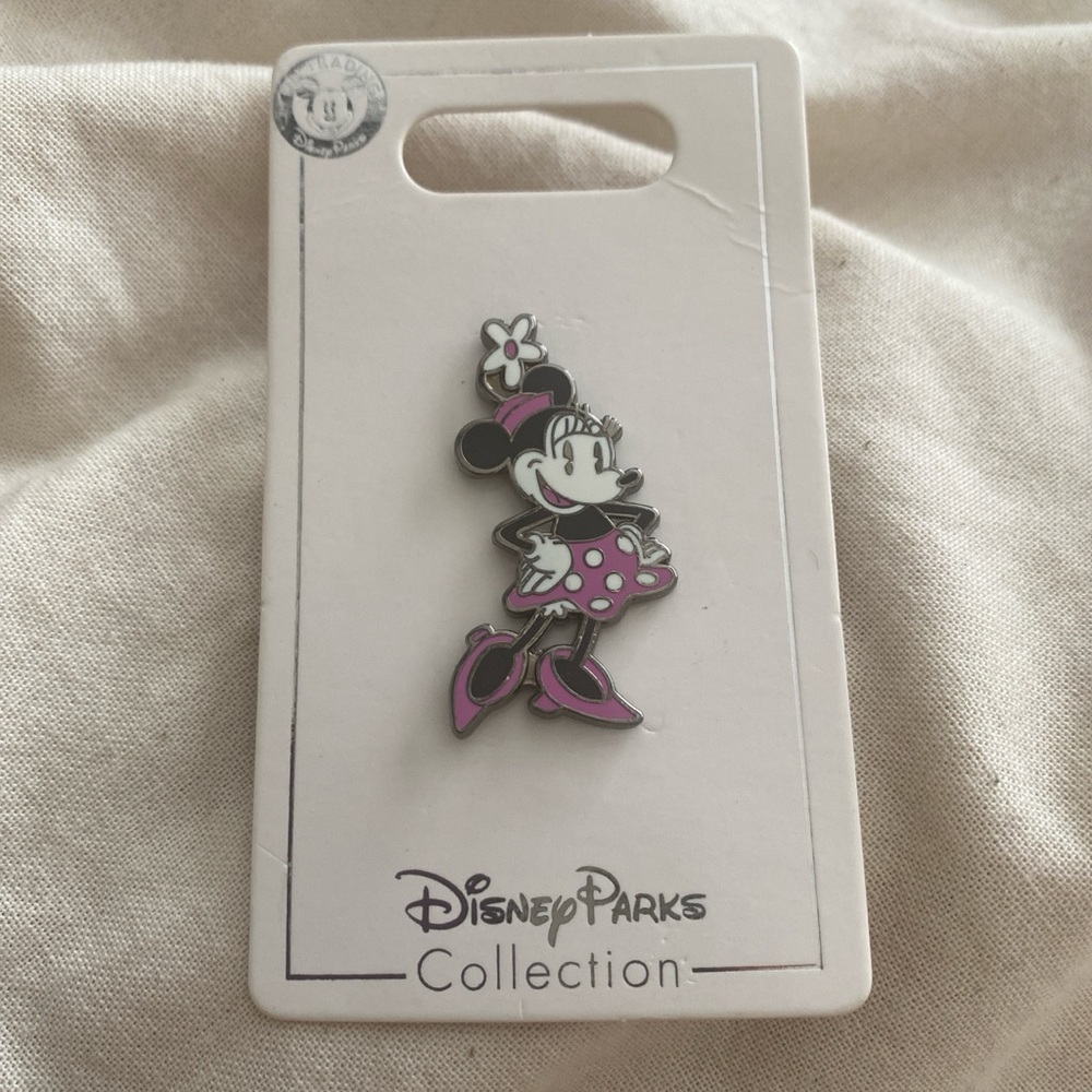Disney Parks Minnie Mouse Pin - Pink and Black